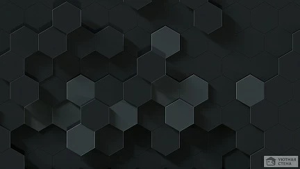 Черная геометрическая абстракция