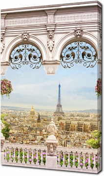 Романтический вид на Париж