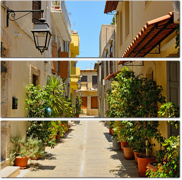 Узкая улица в городе Ретимно. Крит. Греция