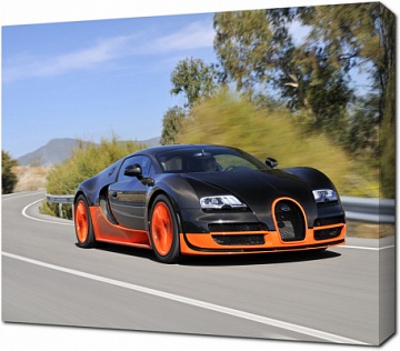 Черный Bugatti