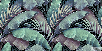 Изящные банановые и пальмовые листья