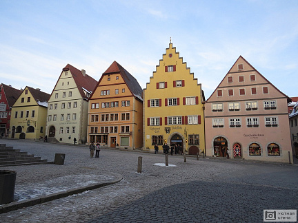 Фотообои Цветные домики Ротенбурга. Германия