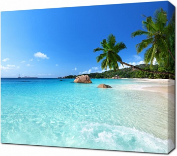 Пляж на острове Праслин. Сейшельские острова