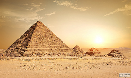 Фотообои Золото пирамид Египта