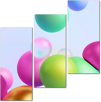 Разноцветные объемные шары