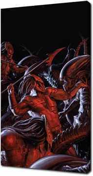 Обложка к комиксу Пришельцы против Хищника