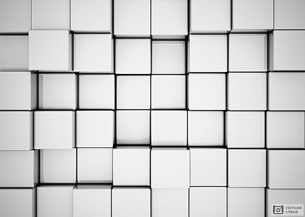 Фон из серых 3D кубов