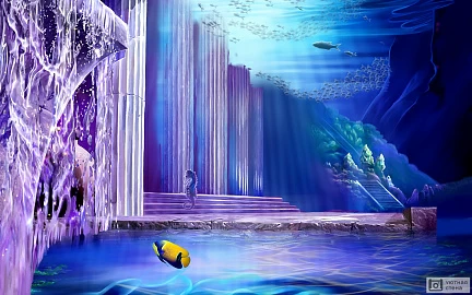 3D Подводный замок
