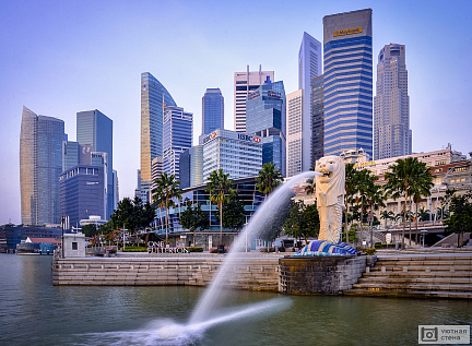 Фотообои Вид на небоскребы Сингапура