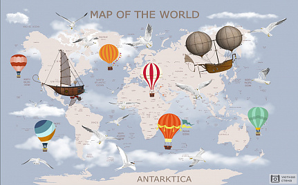 Карта мира на английском
