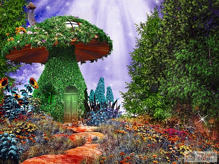Сказочный грибной домик