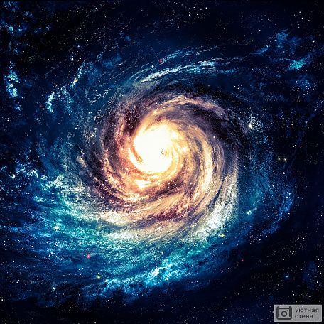 Невероятно красивая спиральная Галактика в глубоком космосе