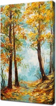 красочный осенний лес