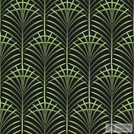 Орнамент в виде стилизованных пальмовых листьев