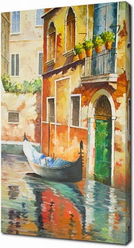 Лодка во дворах Венеции