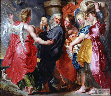 Якоб Йорданс — Бегство Лота и его семьи из Содома