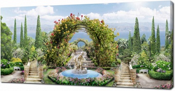 Цветущие арки в саду