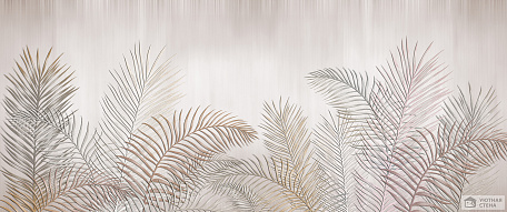 Бежевые пальмовые листья