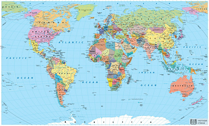 Фотообои Карты мира купить на стену в интернет-магазине Уютная стена