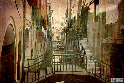 Ретро изображение Итальянской улочки