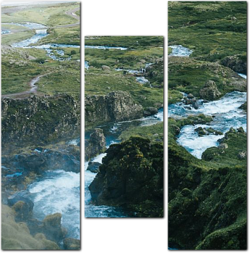 Бурная река Исландии