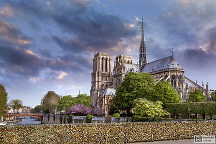 Фотообои Красивое изображение Норт Дам де При, Париж, Франция