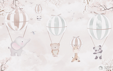 Воздушные шары со зверятами