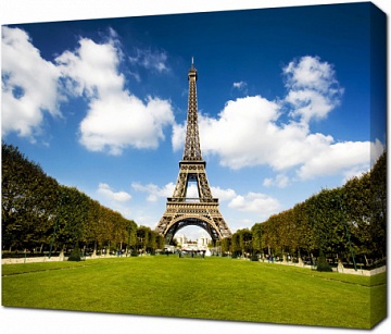 Красивый вид на Эйфелеву башню, Париж, Франция