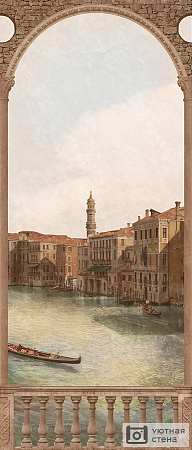 Вид с балкона на каналы Венеции