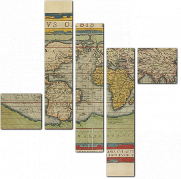 Карта мира 1750 год
