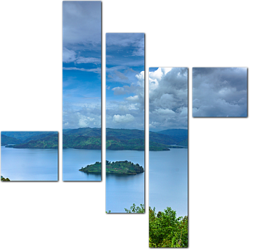 Озеро Тоба в Индонезии