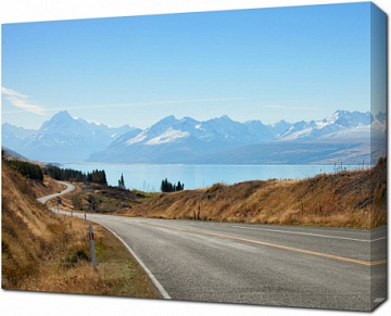 Живописная дорога в Национальный парк. Новая Зеландия