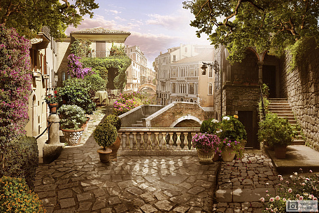 Фотообои Во двориках Италии
