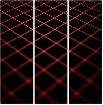 Красная геометрическая сетка