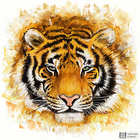 Портрет тигра. Цифровая живопись