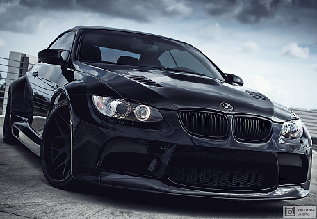 Шикарный чёрный BMW