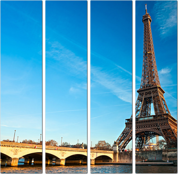 Мост к Эйфелевой башне. Париж. Франция