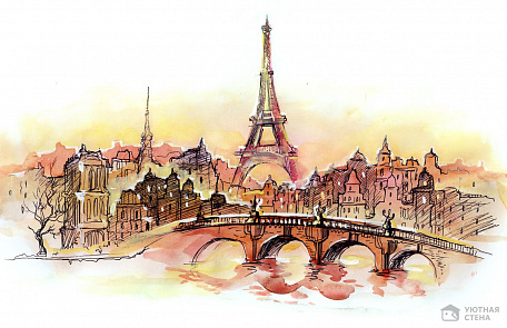 Париж в оранжевых тонах