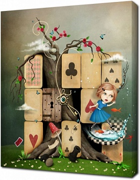 Карточный дом - Алиса в Стране чудес