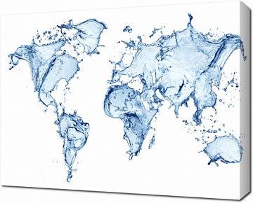 Карта из воды