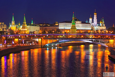 Фотообои Мост через Москву-реку на фоне Кремля