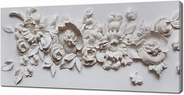 3D Барельефные цветы