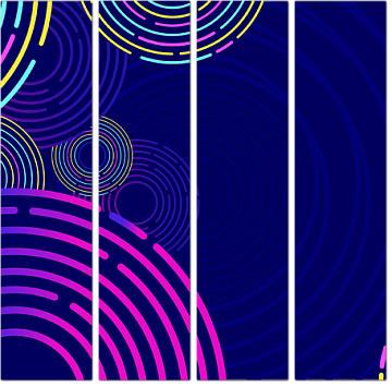 Неоновая фиолетовая абстракция