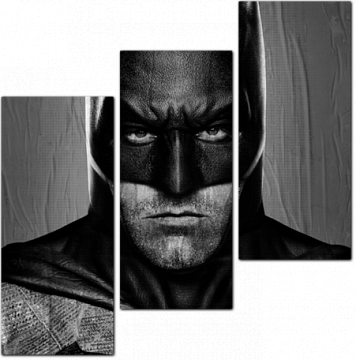 Черно-белый портрет Бэтмена