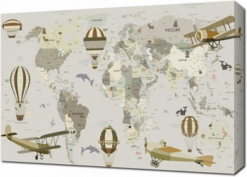 Карта с историческими воздушными средствами