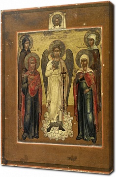 Ангел-хранитель с четырьмя избранными женами, конец XVIII века