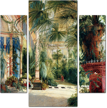 Оранжерея с пальмами в восточном стиле