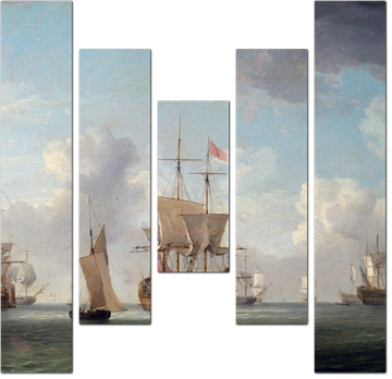 Чарльз Брукинг — Английские корабли под парусами