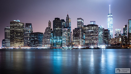 Фотообои Небоскребы ночного Манхэттена