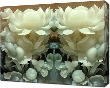 3D Нефритовый цветок